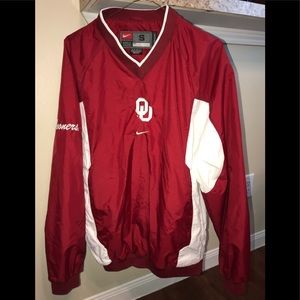 Authentic Nike OU Sooners Nylon Pullover